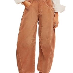 Free People Wide Leg Pants in Rust